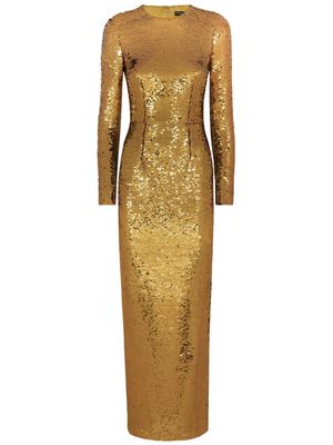 Dolce & Gabbana sequinned mermaid gown - Gold