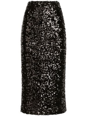 Dolce & Gabbana sequinned pencil midi skirt - Black