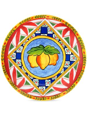 Dolce & Gabbana set of 2 graphic-print porcelain dinner plates - PATTERN