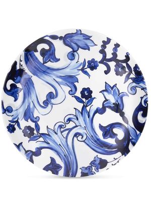 Dolce & Gabbana set-of-two porcelain dinner plates - BLUE