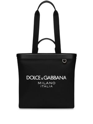 Dolce & Gabbana Shopping logo-print tote bag - Black