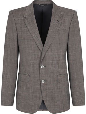 Dolce & Gabbana Sicilia-fit plaid-check blazer - Grey