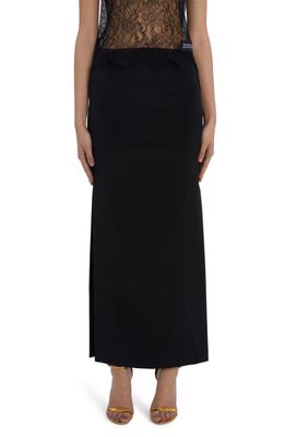 Dolce & Gabbana Side Slit Column Skirt in Black