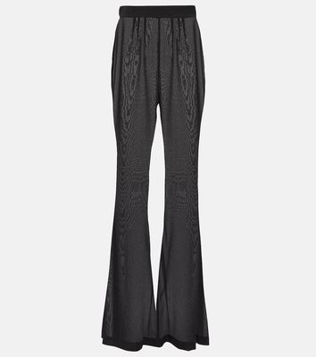 Dolce & Gabbana Silk-blend chiffon flared pants
