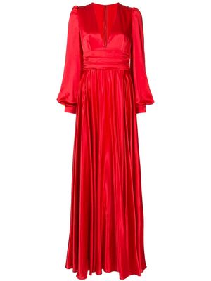 Dolce & Gabbana silk evening gown - Red