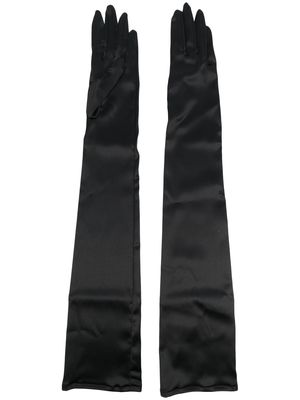 Dolce & Gabbana silk long gloves - Black