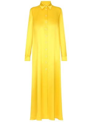 Dolce & Gabbana silk maxi dress - Yellow