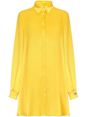 Dolce & Gabbana silk satin shirt - Yellow