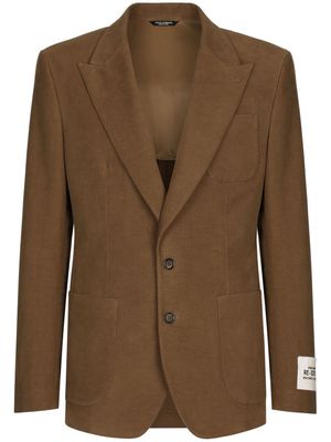 Dolce & Gabbana single-breasted suit jacket - Brown