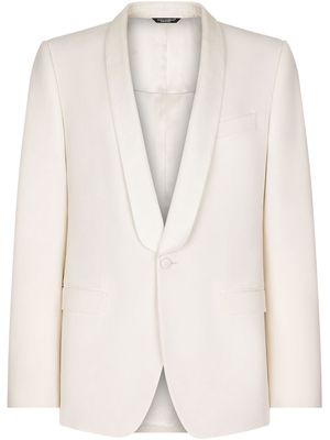 Dolce & Gabbana single-breasted wool blazer - White