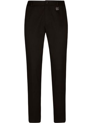 Dolce & Gabbana slim fit stretch-cotton trousers - Black