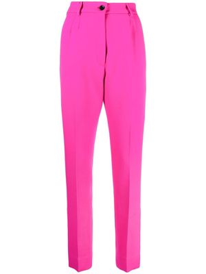 Dolce & Gabbana slit-detail high-waisted trousers - Pink