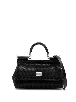 Dolce & Gabbana small Sicily Kim embellished shoulder bag - Black