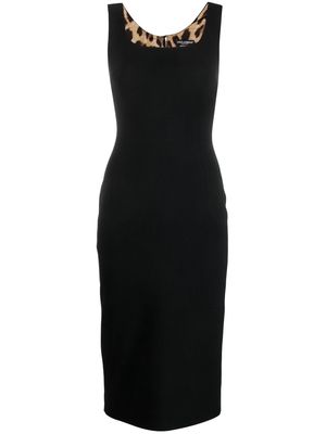 Dolce & Gabbana square-neck midi dress - Black