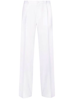 Dolce & Gabbana Stile tailored virgin-wool trousers - White