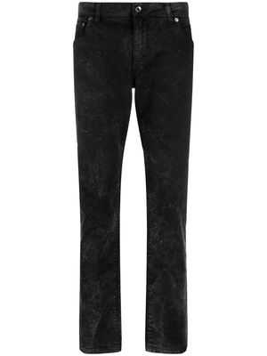 Dolce & Gabbana stonewash straight-leg jeans - Black