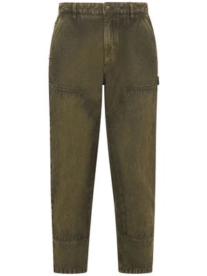 Dolce & Gabbana straight-leg cropped jeans - Green