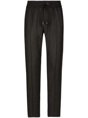 Dolce & Gabbana straight-leg wool track pants - Grey