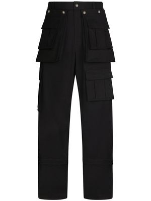 Dolce & Gabbana stretch-cotton cargo trousers - Black