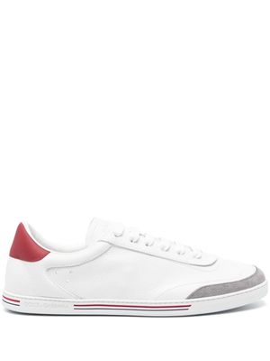 Dolce & Gabbana stripe-detailing leather sneakers - White