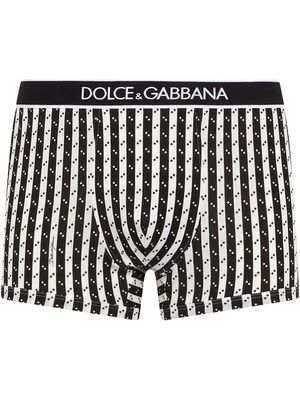 Dolce & Gabbana striped cotton boxers - White