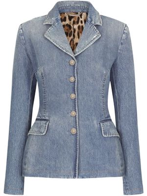 Dolce & Gabbana structured denim jacket - Blue
