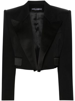 Dolce & Gabbana tailored cropped blazer - Black