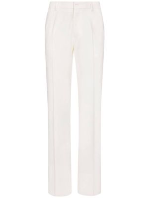 Dolce & Gabbana tailored stretch wool-twill trousers - White