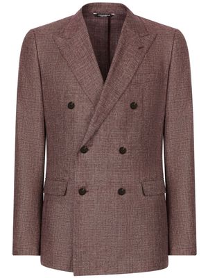 Dolce & Gabbana Taormina double-breasted blazer - Red