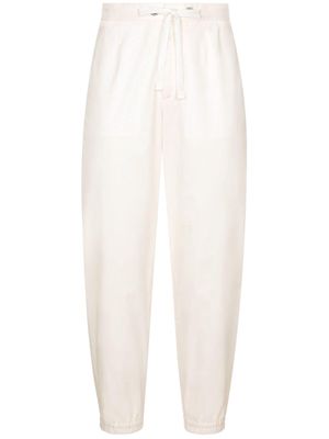 Dolce & Gabbana tapered cotton track pants - White