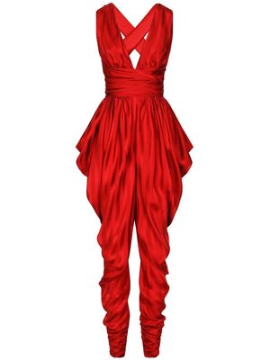 Dolce & Gabbana tapered-leg silk jumpsuit