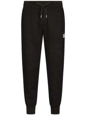 Dolce & Gabbana technical logo-patch jogging trousers - Black