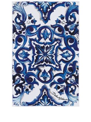 Dolce & Gabbana terry cloth bath mat - White