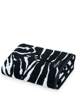 Dolce & Gabbana terry cotton hand towel - Black