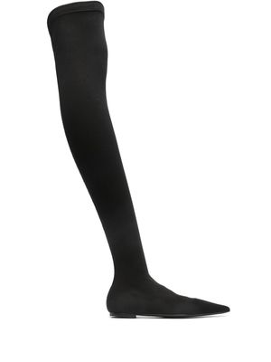 Dolce & Gabbana thigh-high flat boots - Black