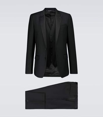 Dolce & Gabbana Three-piece wool and silk-blend tuxedo