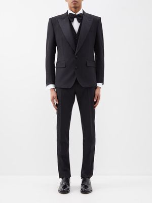 Dolce & Gabbana - Three-piece Wool-blend Tuxedo Suit - Mens - Black