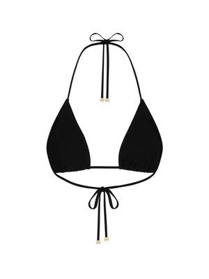 Dolce & Gabbana triangle-cup bikini top - Black