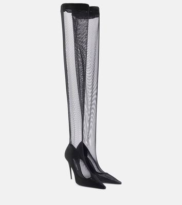 Dolce & Gabbana Tulle over-the-knee boots