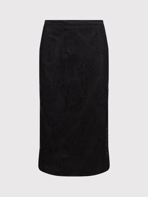 Dolce & Gabbana Tulle Sheer Midi Skirt