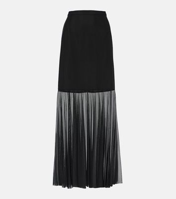 Dolce & Gabbana Tulle-trimmed maxi skirt