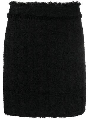 Dolce & Gabbana tweed high-waist skirt - Black
