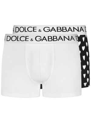 Dolce & Gabbana two-pack cotton boxer briefs - White