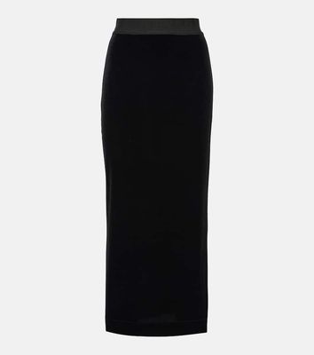 Dolce & Gabbana Velvet pencil skirt