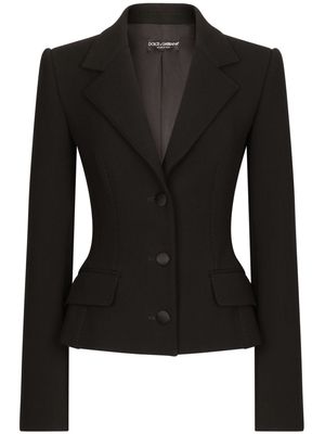 Dolce & Gabbana virgin wool-blend blazer - Black