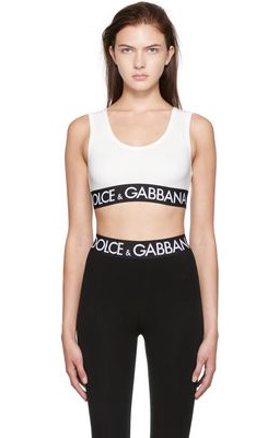 Dolce & Gabbana White Cotton Bra