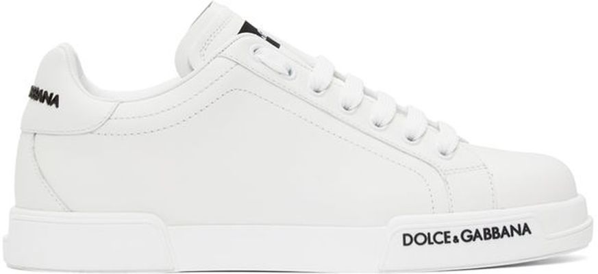 Dolce & Gabbana White Low-Top Sneaker
