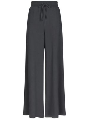 Dolce & Gabbana wide-leg cotton track pants - Grey