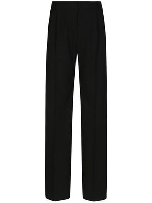 Dolce & Gabbana wide-leg cotton trousers - Black