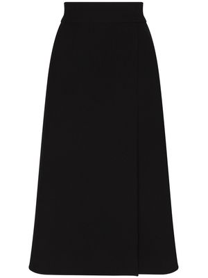 Dolce & Gabbana wool-blend A-line skirt - Black